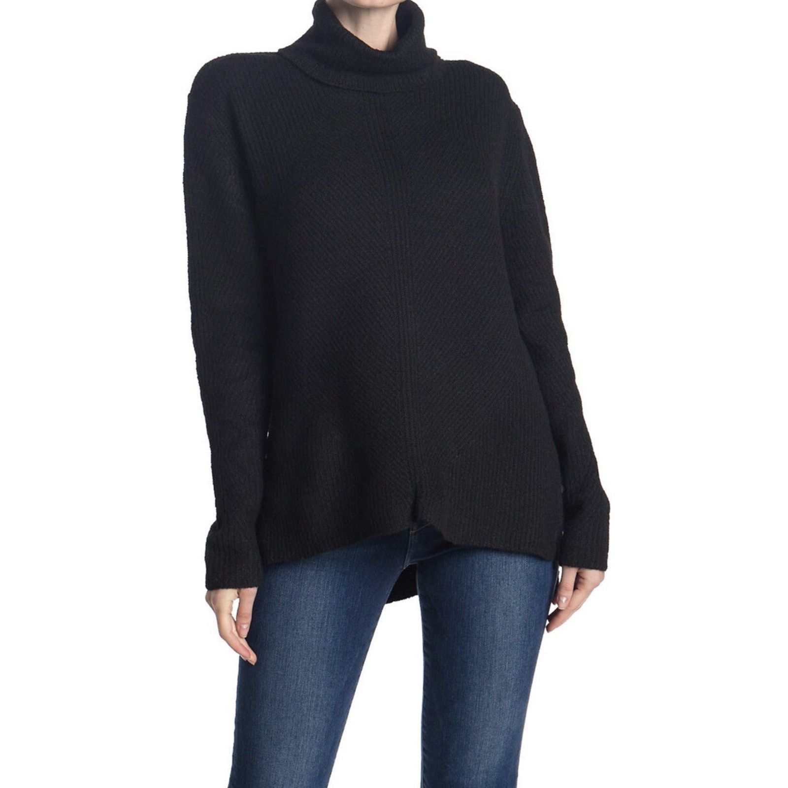 Romeo Gigli SWEET ROMEO Abstract Rib Turtleneck Tunic size XS A003065 Size XS / US 0-2 / IT 36-38 - 1 Thumbnail