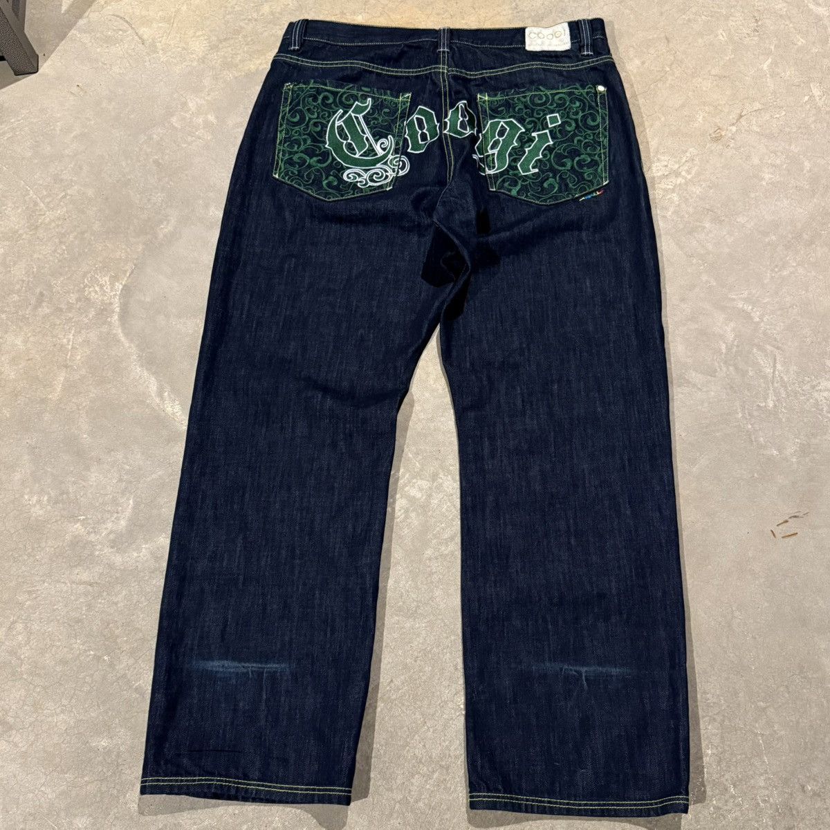 Coogi 2000s Coogi Embroidered Spellout Union Jack Baggy Jeans Y2K Size US 42 / EU 58 - 6 Thumbnail