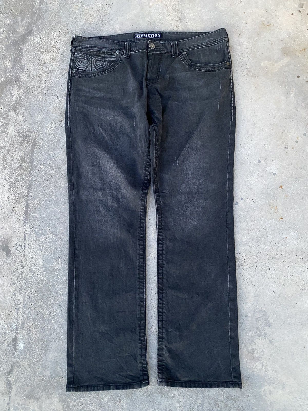 Affliction 2000s Affliction Ace Cross Embroidered y2k jesse pinkman Size US 42 / EU 58 - 8 Thumbnail