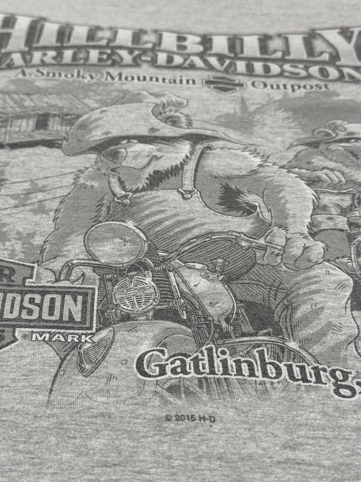Harley Davidson Vintage Harley Davidson Hillbilly Gatlinburg, TN Pocket Tee Size US XXL / EU 58 / 5 - 7 Thumbnail