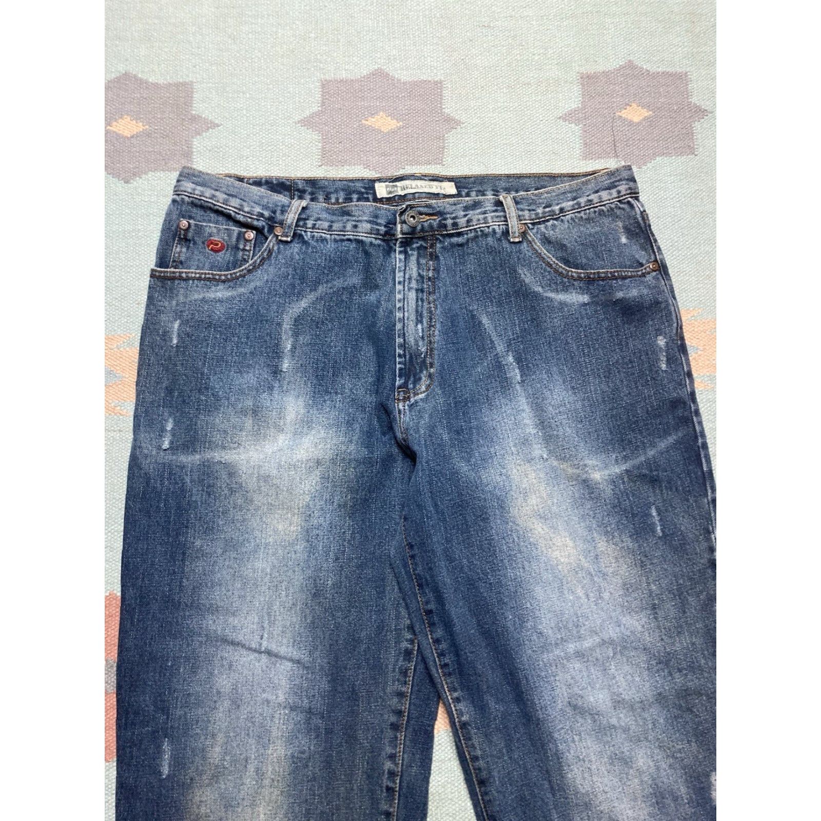Vintage VINTAGE PACO Jeans Mens 40x31 Wide-Leg Hip Hop Skater JNCO Style Blue Baggy Inseam 31 40 Waist 40” Modern Retro Size US 40 / EU 56 - 6 Thumbnail