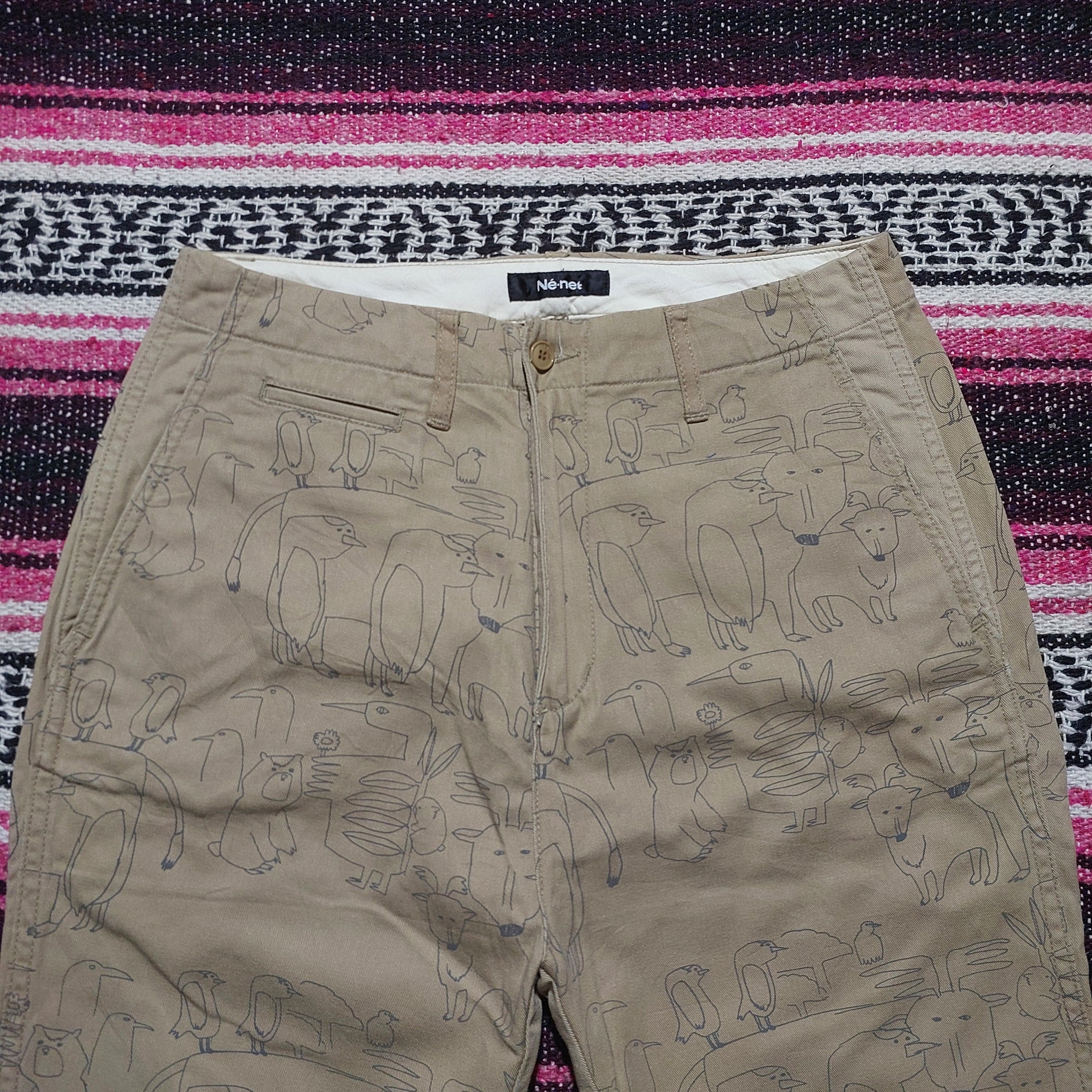 Issey Miyake × Ne-Net Ne-Net animal casual pants Size US 30 / EU 46 - 2 Thumbnail