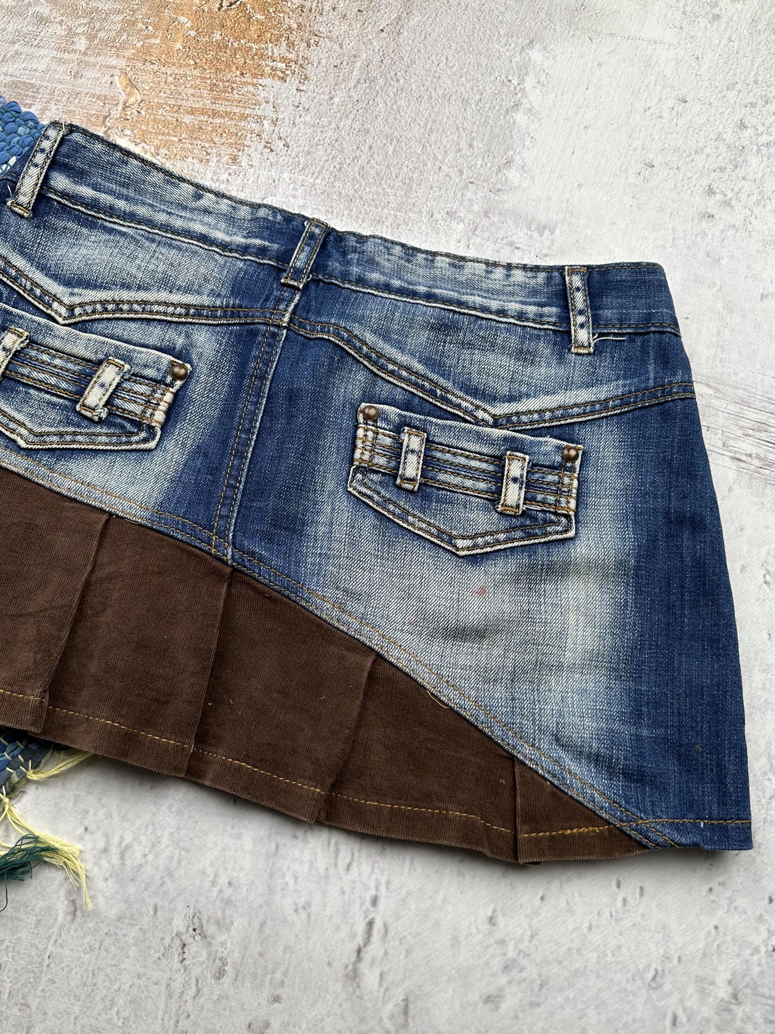 Vintage Vintage Mini Skirt A204(27)(D15) Size 29" - 6 Thumbnail