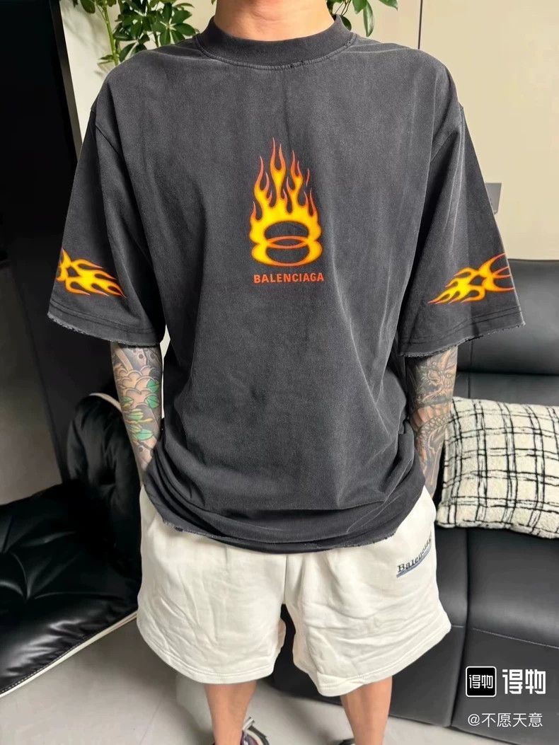 Balenciaga Balenciaga Double-ring flame short sleeve Size US L / EU 52-54 / 3 - 7 Thumbnail