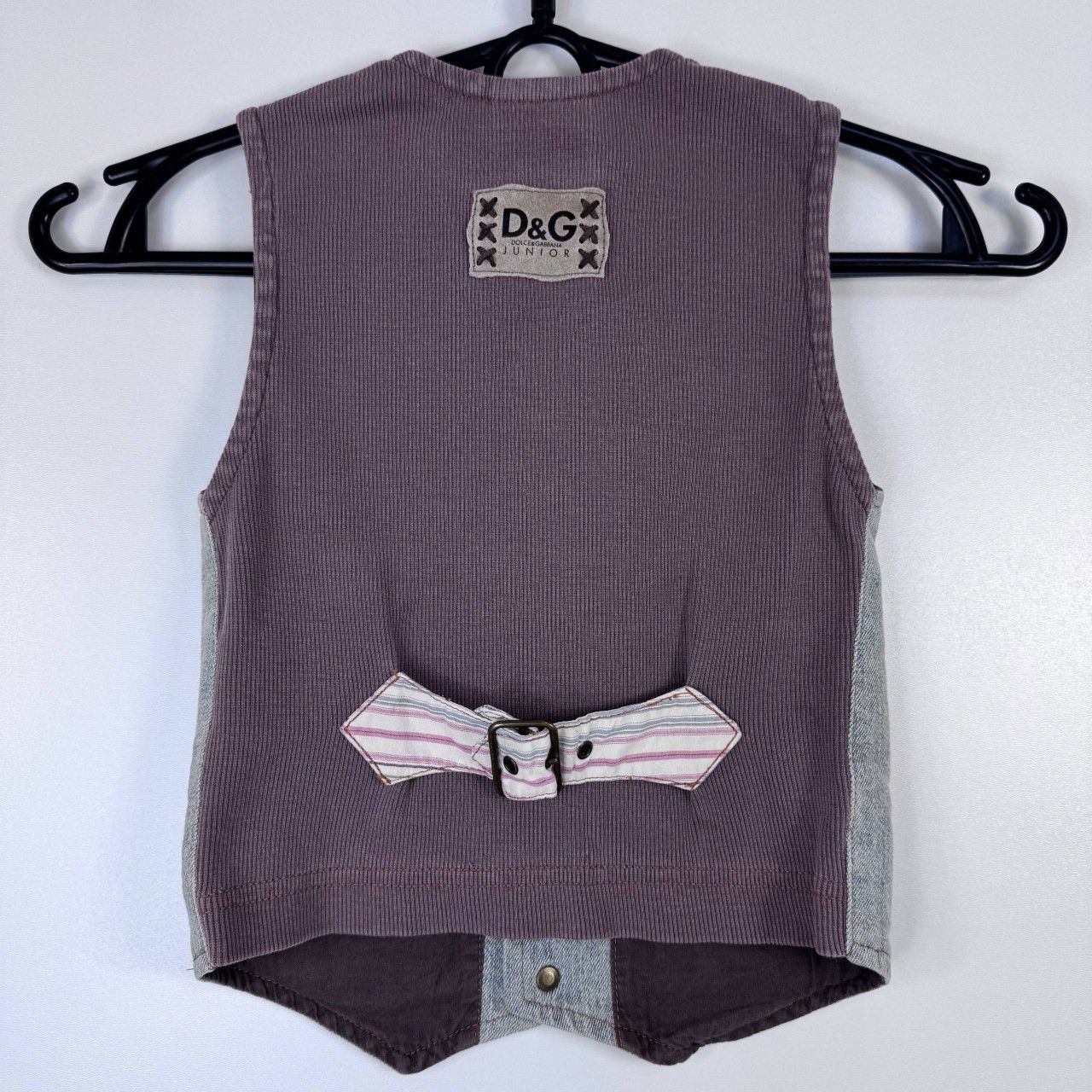 Dolce & Gabbana Dolce Gabbana D&G Junior Denim Vest Made In Italy Vintage Size XXS / US 00 / IT 34 - 7 Thumbnail