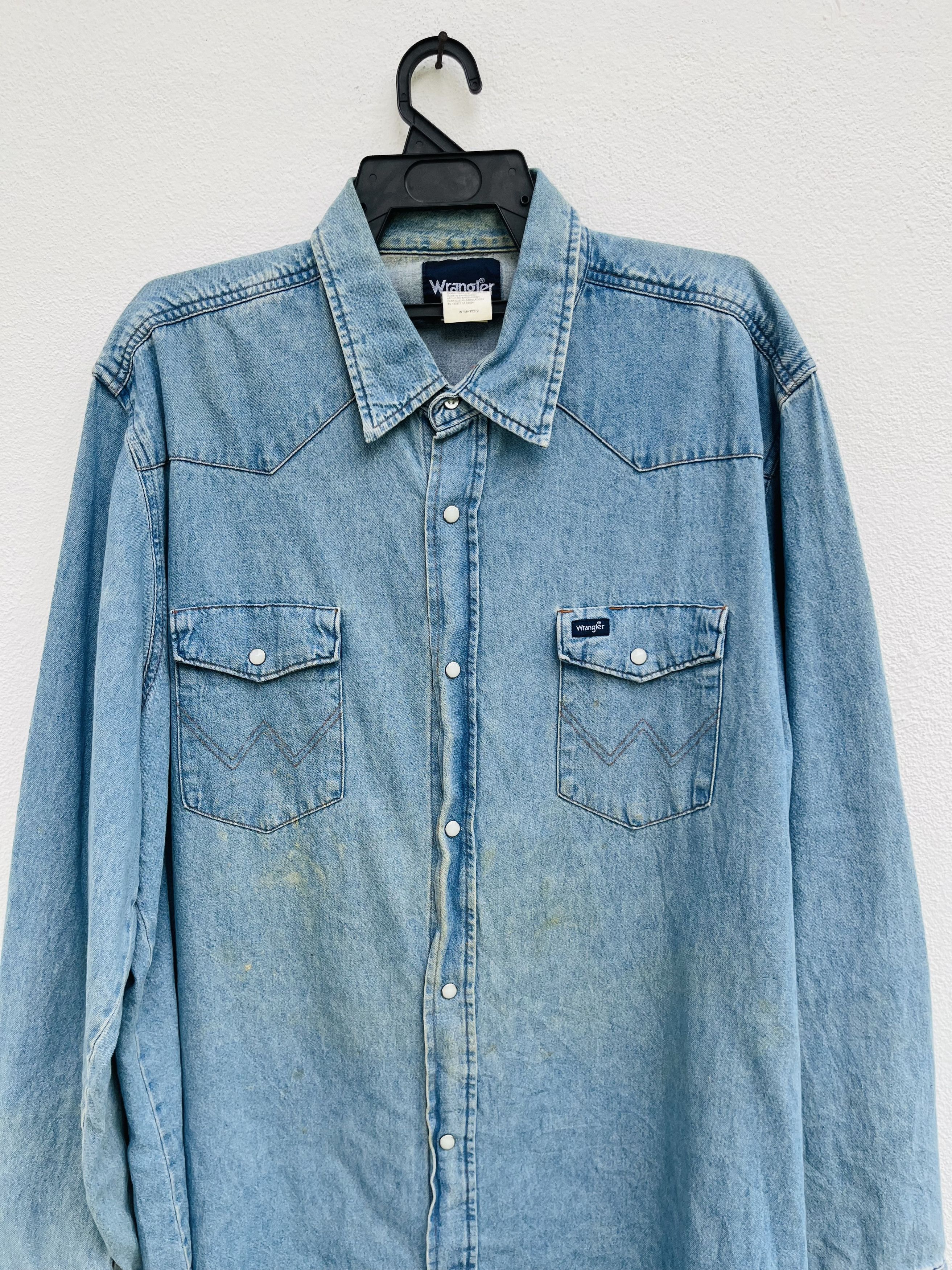 Japanese Brand × Vintage Vintage 90s Wrengler Streetwear Fashion Style Long Sleeve Size US XL / EU 56 / 4 - 3 Thumbnail