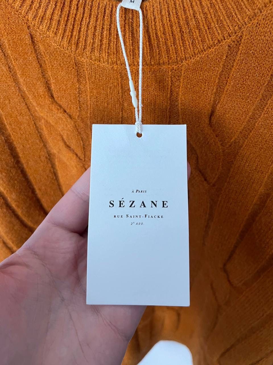 Sezane Sézane Cable Knit Pullover Sweater Crew Neck Women's Size M Size M / US 6-8 / IT 42-44 - 5 Thumbnail