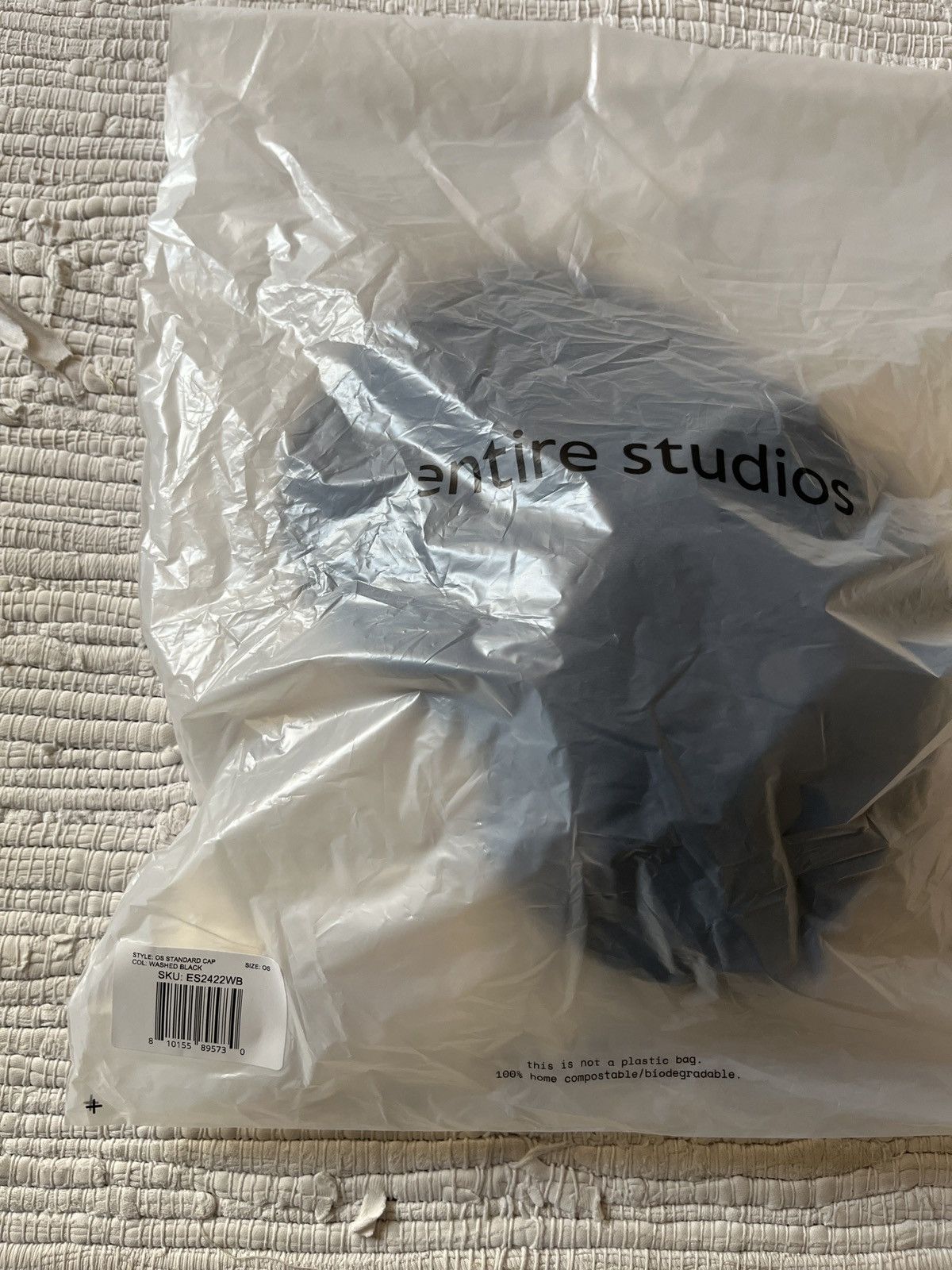 Entire Studios STANDARD CAP WASHED BLACK Size ONE SIZE - 7 Thumbnail