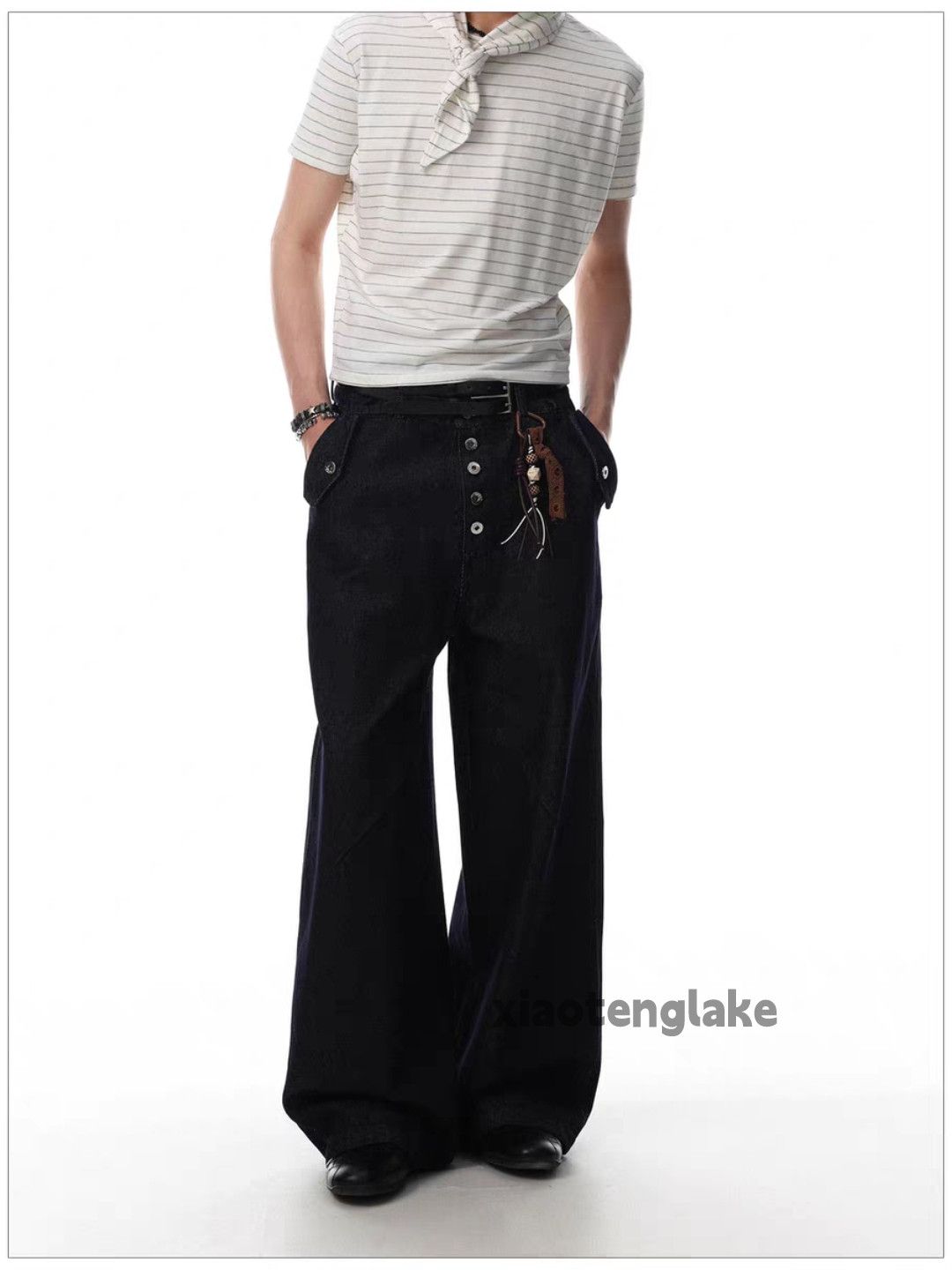 Jean xtl vale kapital style wide Leg flared loose baggy jeans Size US 32 / EU 48 - 9 Thumbnail