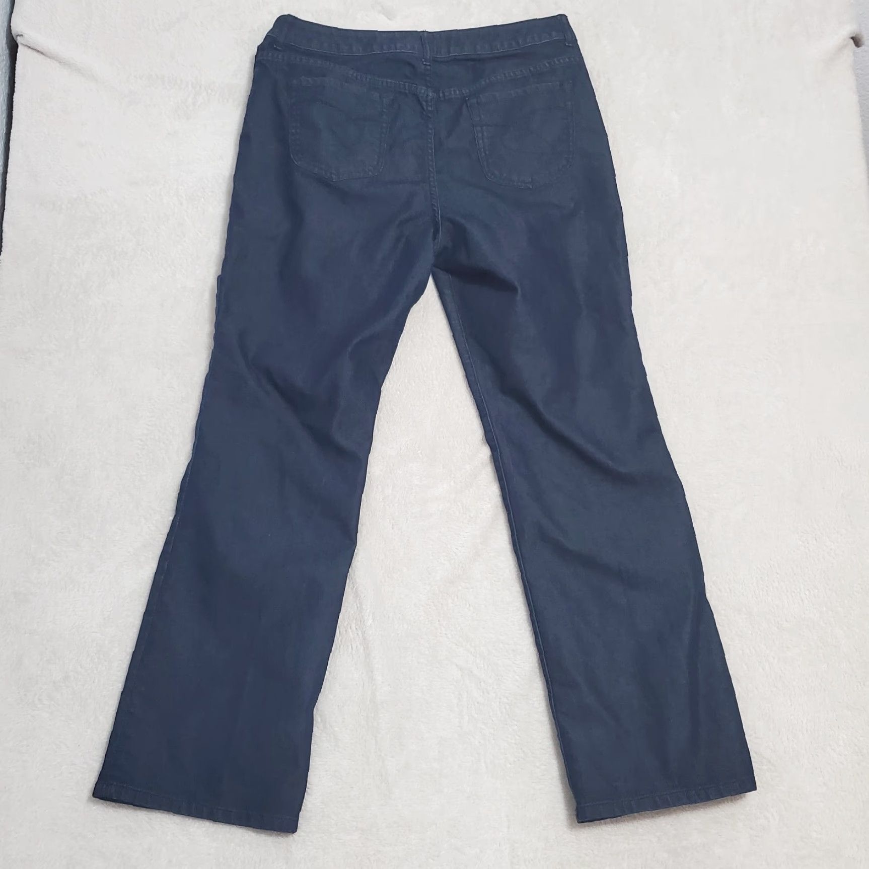Vintage Chicos Jeans Women 14 Boot Cut Denim 5-Pocket Blue Dark Wash Ultimate Fit Regular Rise High Inseam 30 Size 36" / US 14 / IT 50 - 2 Thumbnail