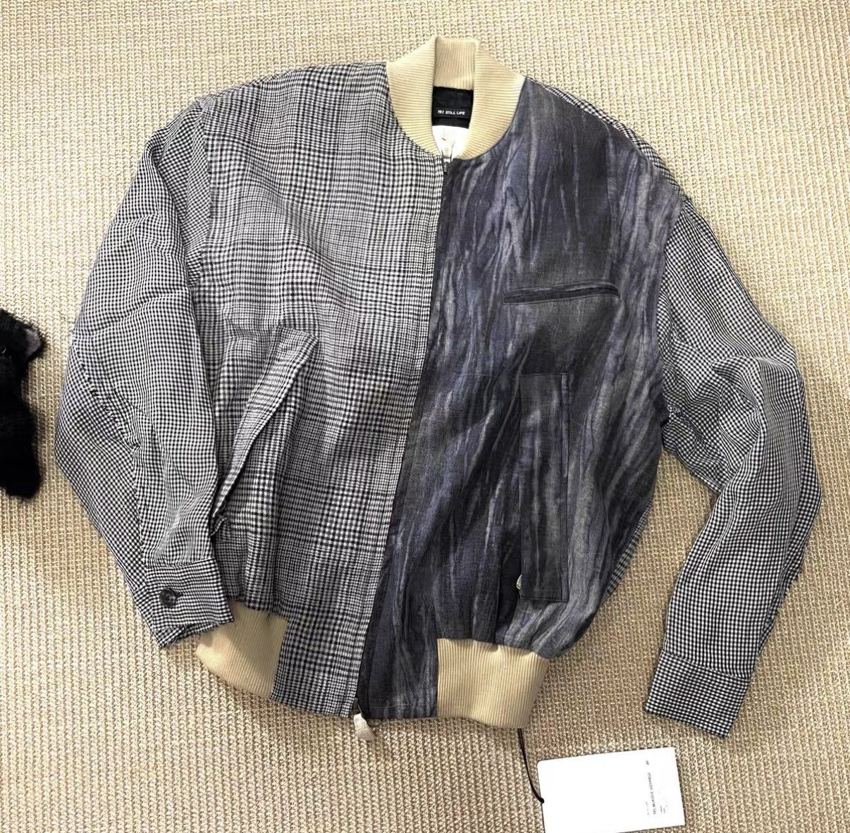 Song For The Mute Song for the Mute Still Life Patchwork Bomber Jacket J29 Size US S / EU 44-46 / 1 - 2 Thumbnail