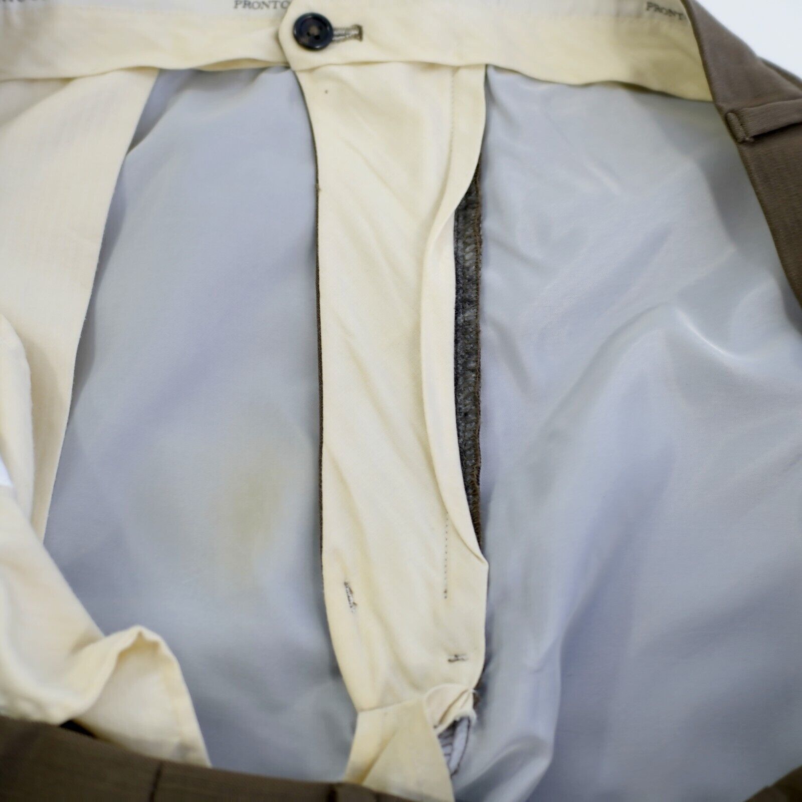 Pronto Uomo Pronto Uomo Wool Brown 47/27 Dress Pants High Rise Pleated C Size 46S - 5 Thumbnail