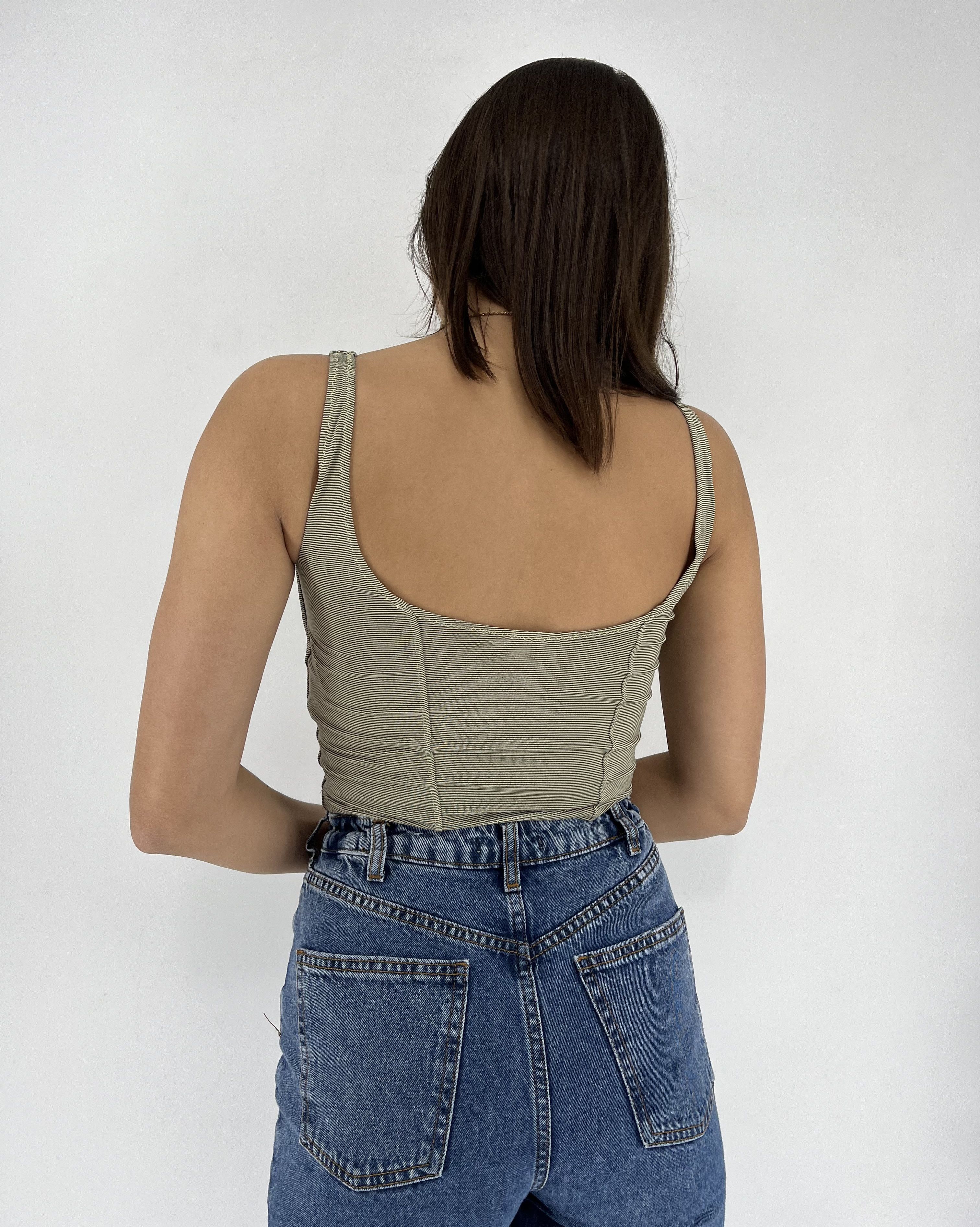 Nike × Vintage Y2K Nike Vintage Swoosh Logo Crop Top 90s Size M / US 6-8 / IT 42-44 - 4 Thumbnail