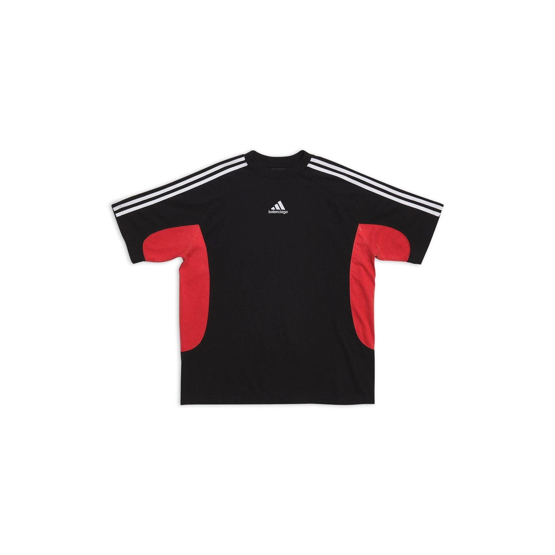 Adidas × Balenciaga o1srvl11e0424 T-Shirt Medium Fit in Black/White/Red Size US S / EU 44-46 / 1 - 1 Thumbnail