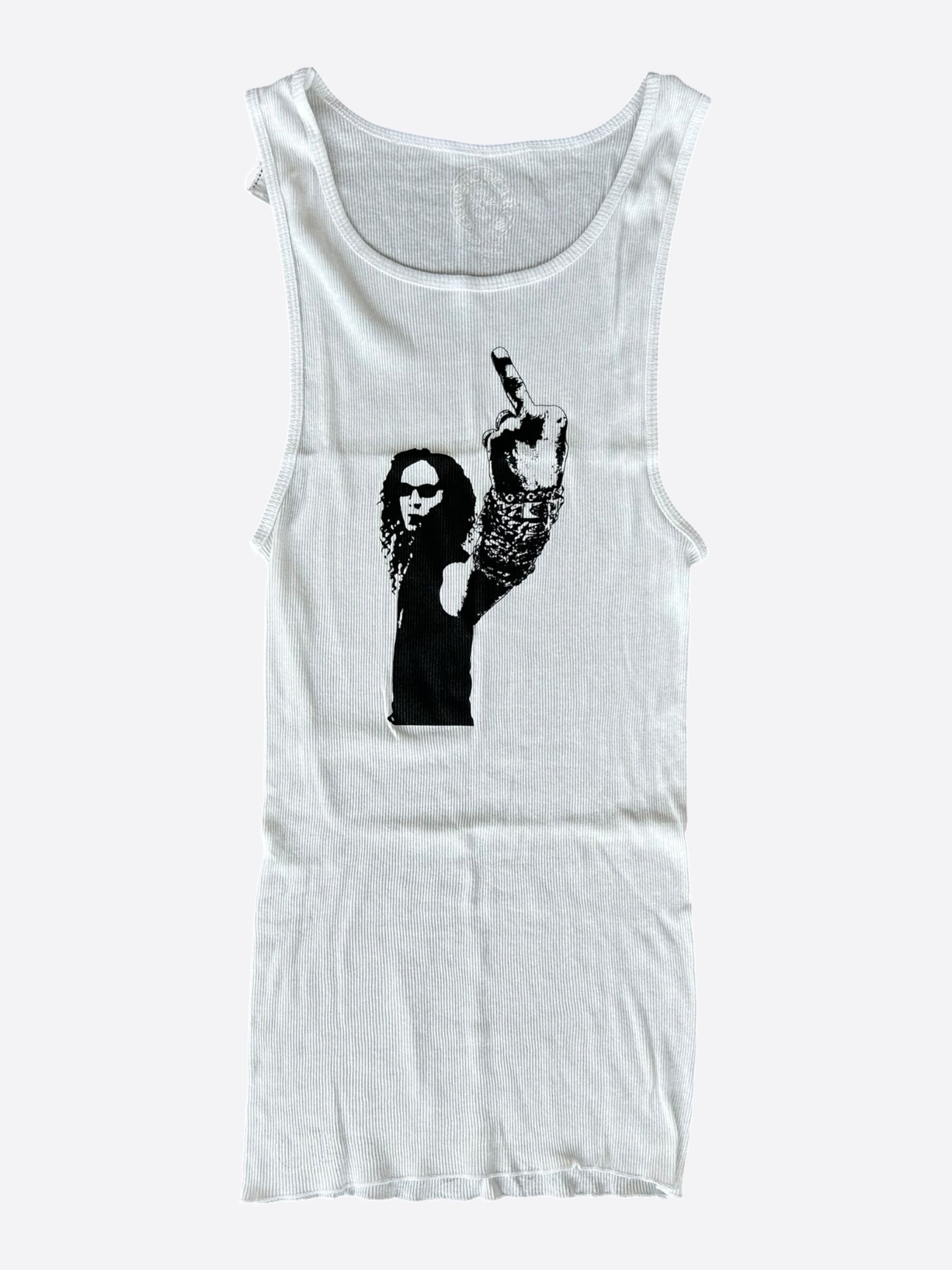 Chrome Hearts Chrome Hearts White & Black Richard Stark Graphic Tank Top Size US XL / EU 56 / 4 - 1 Thumbnail