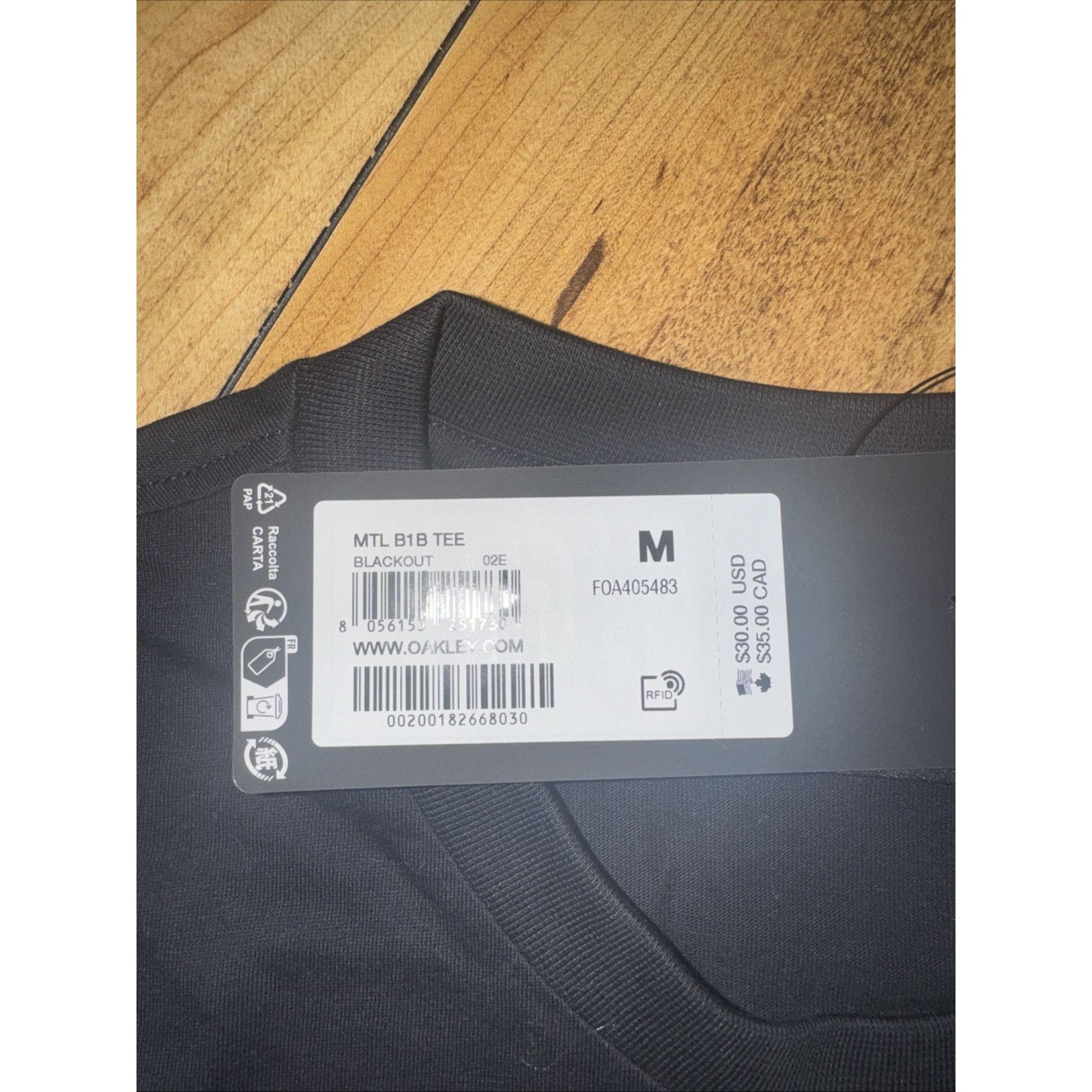 Oakley Oakley Spell Out T-Shirt Black Medium 21x28 BNWT Size US M / EU 48-50 / 2 - 4 Thumbnail