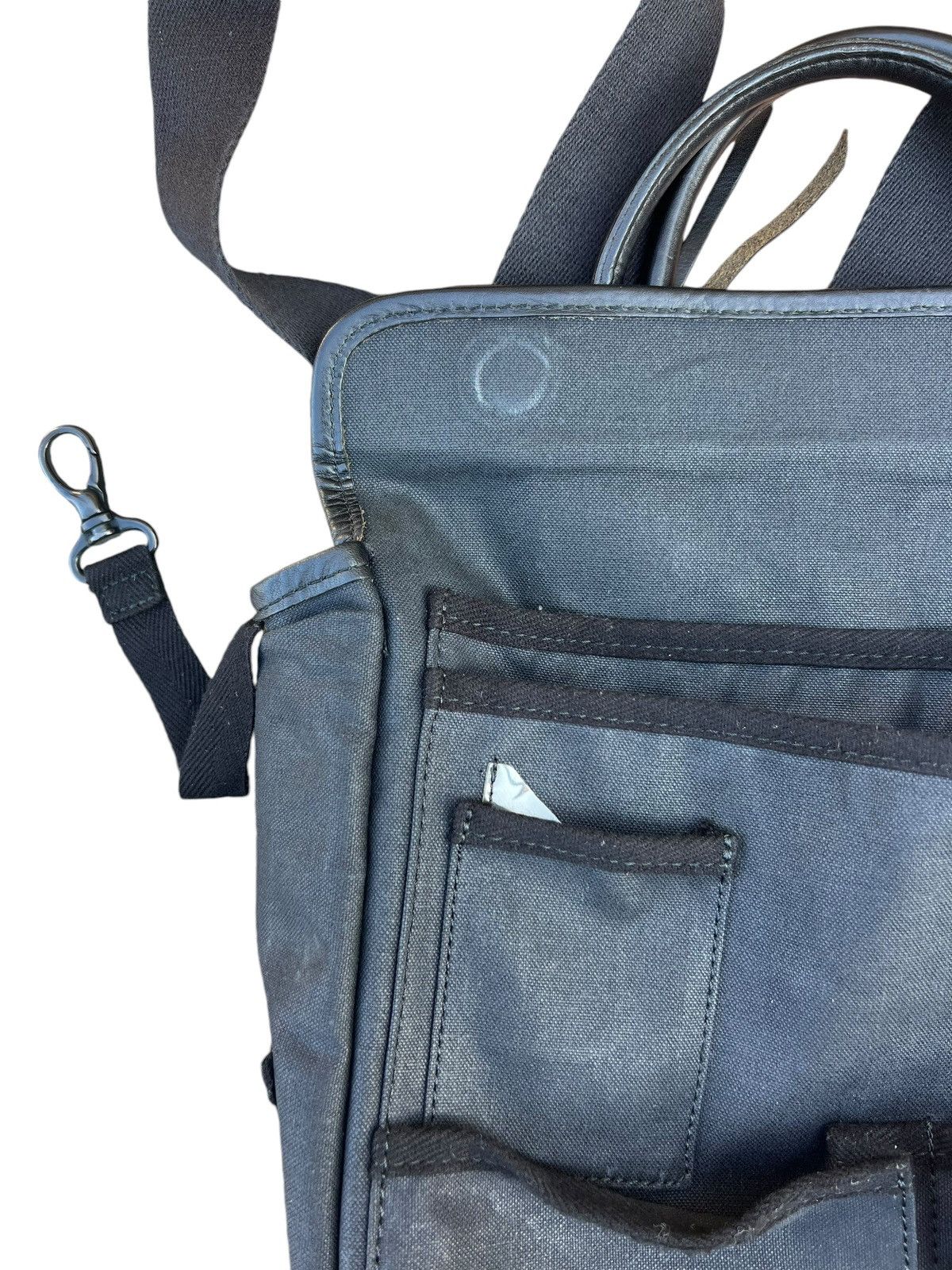 Vintage Vintage Heming’s Inc. X Rootote Japan Fade Black Canvas Bag Size ONE SIZE - 21 Thumbnail