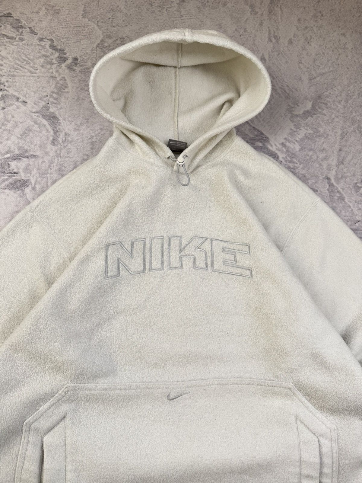 Nike × Vintage NIKE TEDDY FLEECE VINTAGE CENTER OVERSIZE BOXY SWEATSHIRT Size US M / EU 48-50 / 2 - 3 Thumbnail