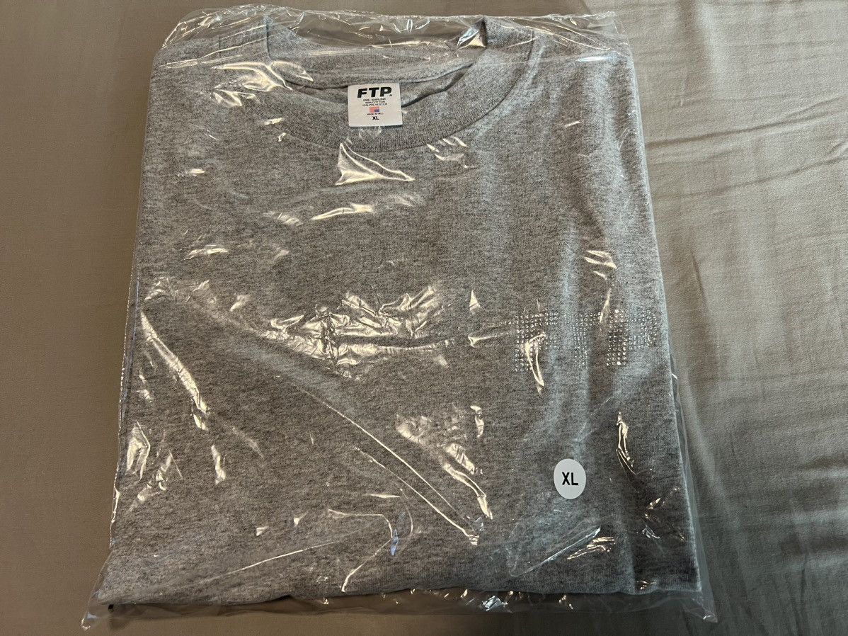 Fuck The Population FTP Rhinestone Logo Tee XL Heather Grey Size US XL / EU 56 / 4 - 2 Thumbnail