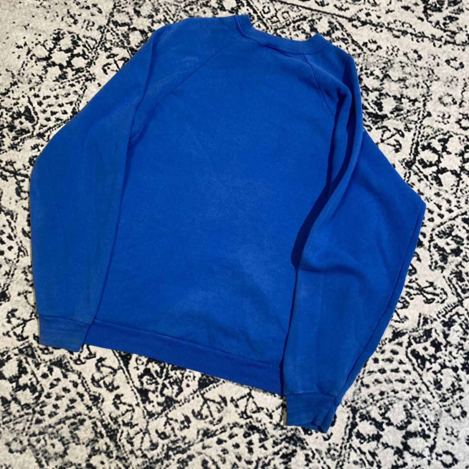 Vintage Vintage Blue Cotton Crewneck Size XL Y2K 90s Essential Size US XL / EU 56 / 4 - 8 Thumbnail