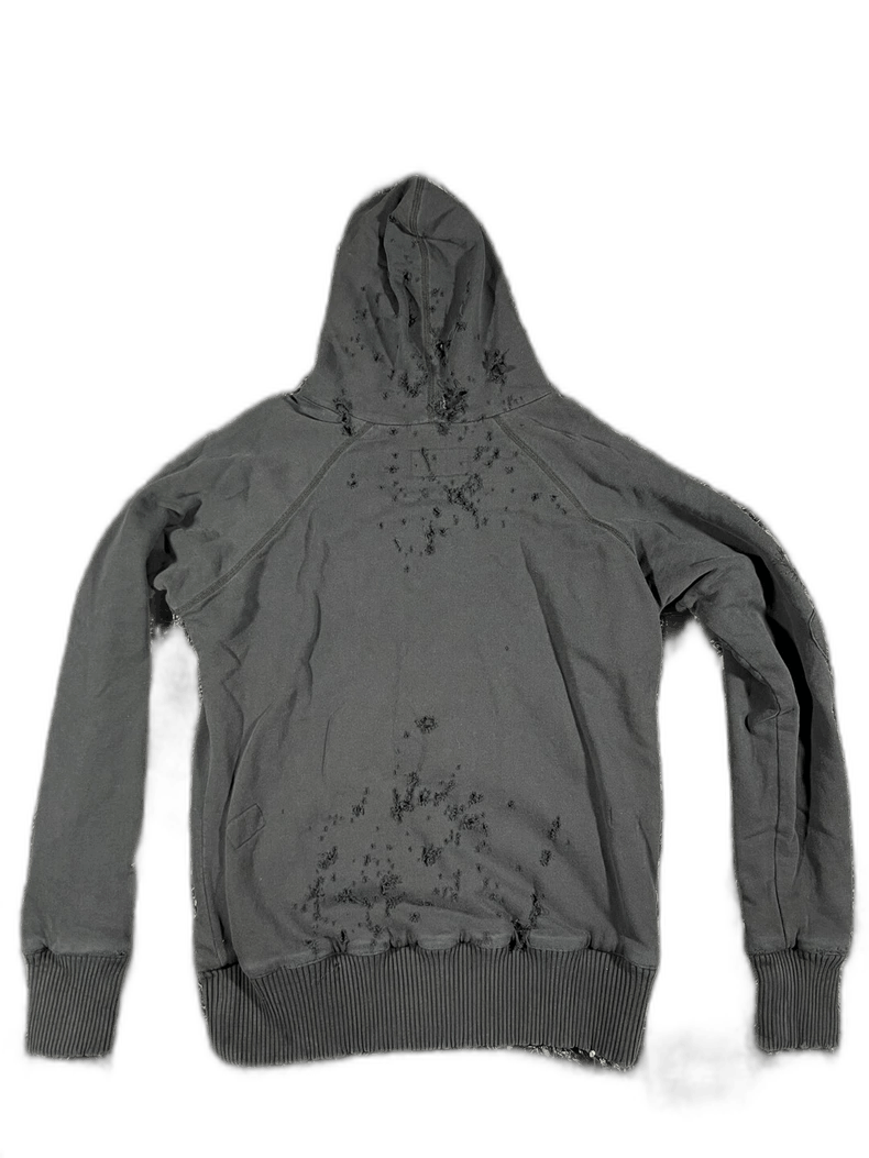 Greg Lauren greg lauren black destroyed zip hoodie Size US M / EU 48-50 / 2 - 1 Thumbnail