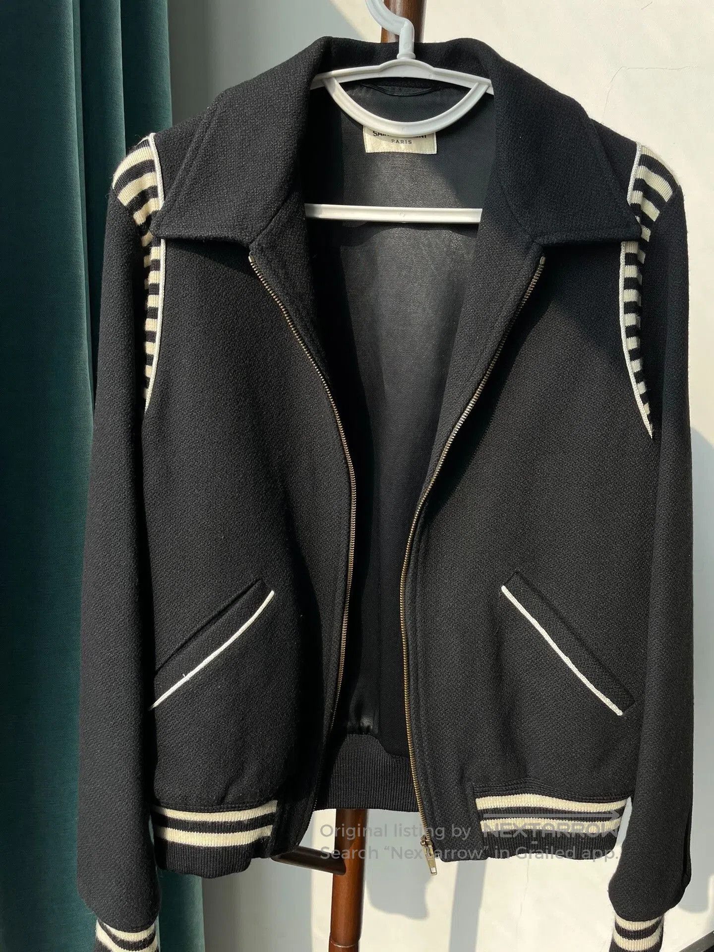 Saint Laurent Paris Saint Laurent Zebra Stripe Wool Jacket. Size US M / EU 48-50 / 2 - 1 Thumbnail