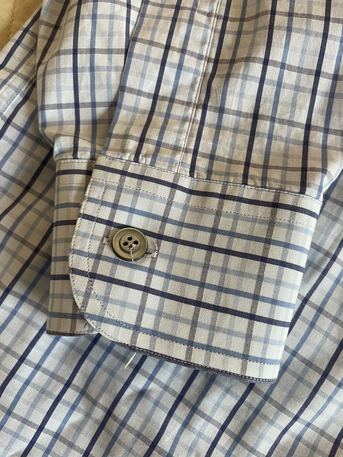 Ermenegildo Zegna Check Print Shirt Size US L / EU 52-54 / 3 - 3 Thumbnail