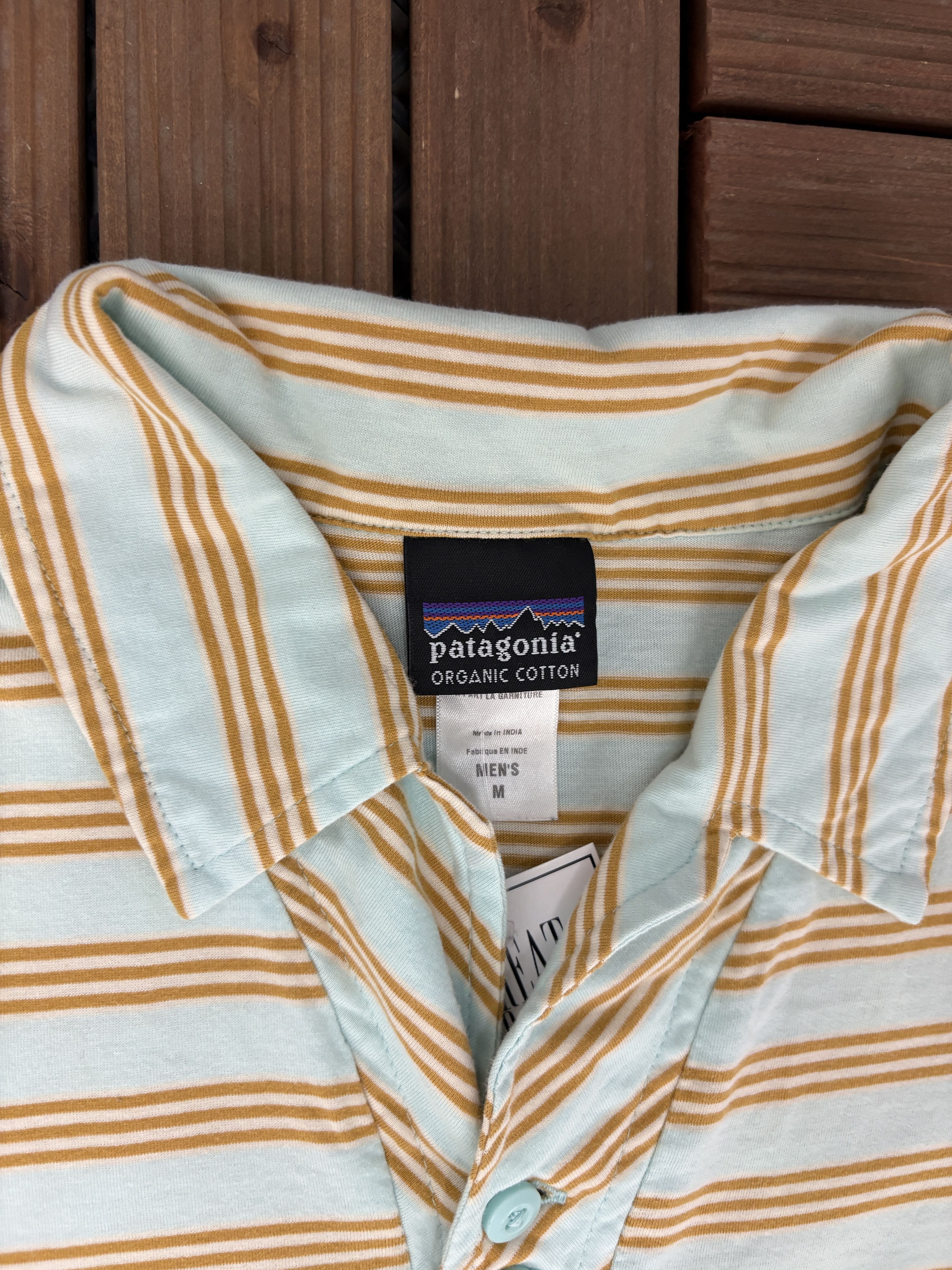 Patagonia Patagonia Striped Vintage Blue Collared T-Shirt Tee Size US M / EU 48-50 / 2 - 4 Thumbnail