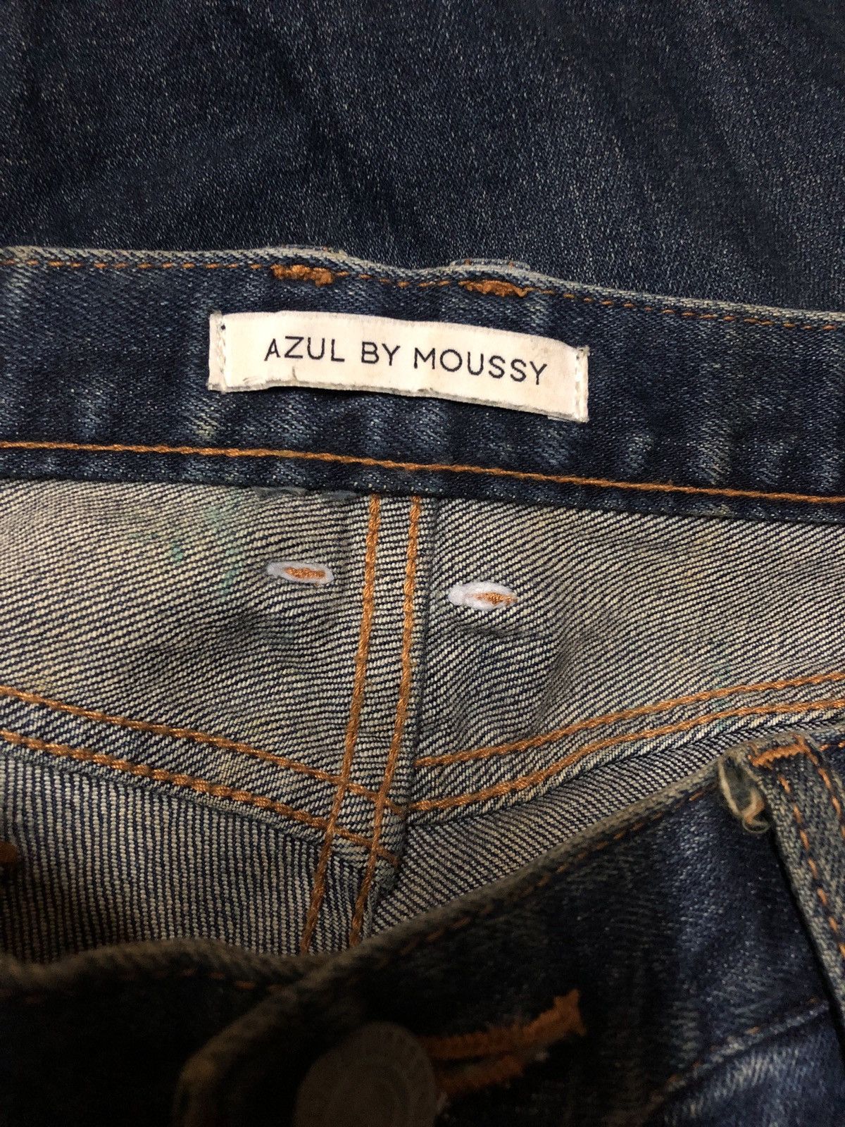 If Six Was Nine × Japanese Brand × MOUSSY Moussy Distressed Denim Pants Size US 33 - 3 Thumbnail