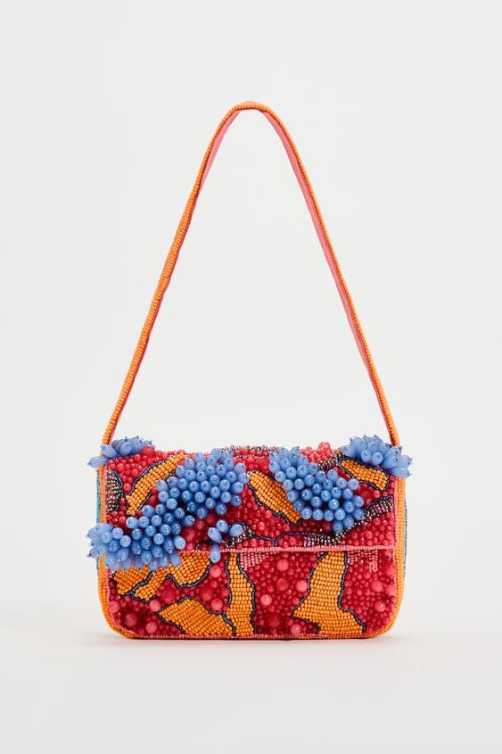 Zara ZARA BEADED SHOULDER BAG | Grailed