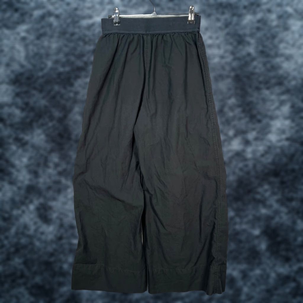 Uniqlo Uniqlo Womens Medium High-Waisted Wide-Leg Dark Gray Pants w/ Elastic Waistband Size 32" / US 10 / IT 46 - 1 Thumbnail
