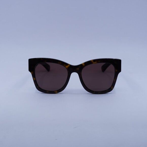 Gucci Gucci GG1789S 002 Sunglasses Dark Havana Square Frame Size ONE SIZE - 3 Thumbnail