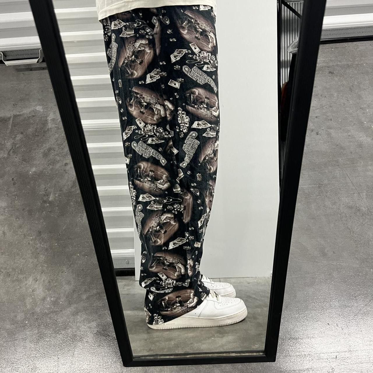 Japanese Brand × Vintage Vintage Y2K Baggy The Three Stooges Dunces Wild Sweatpants! Size US 34 / EU 50 - 1 Thumbnail