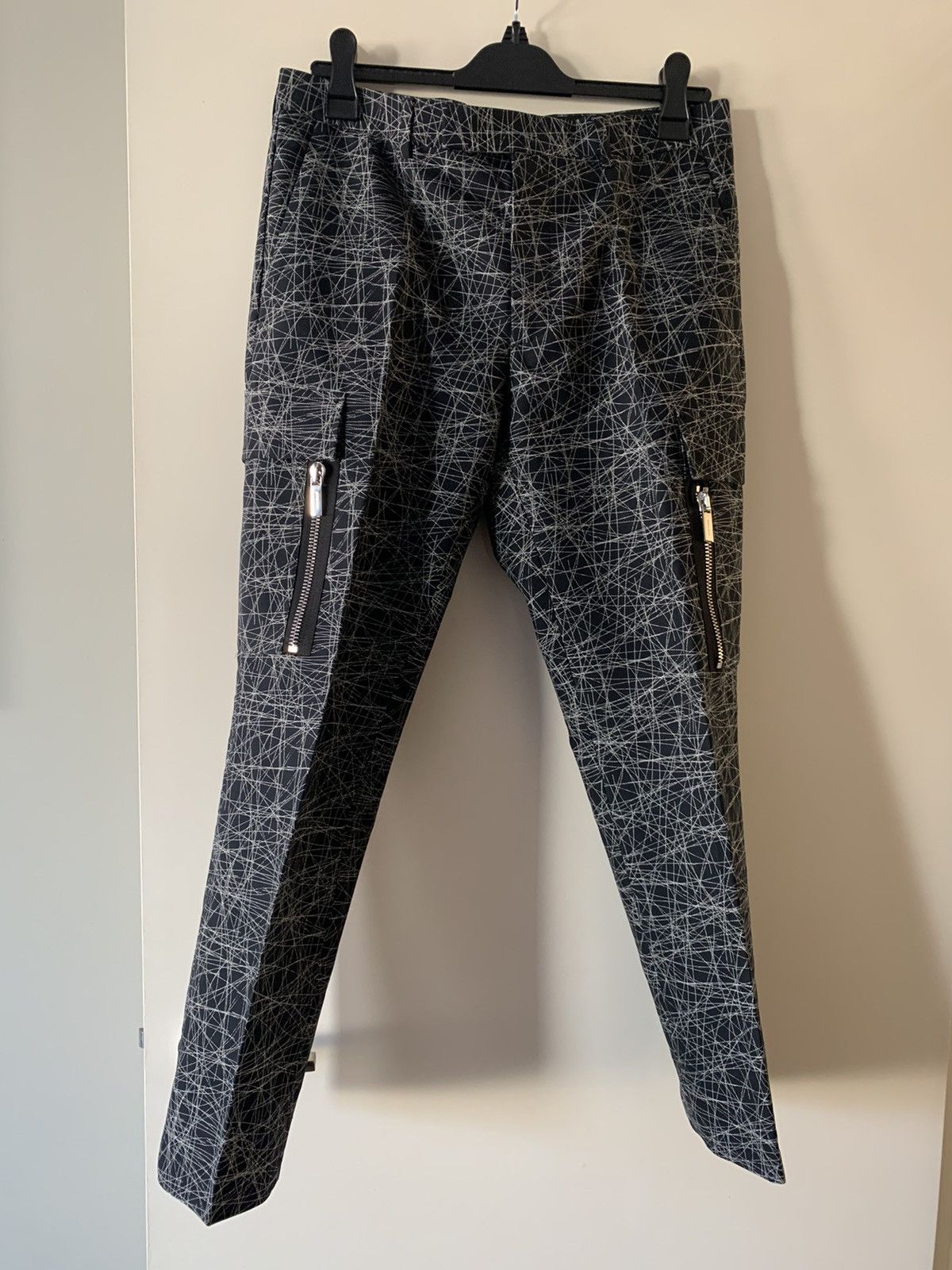 image of Dior Iconic Runway Piece Side Cargo Pants in Black, Men's (Size 32)