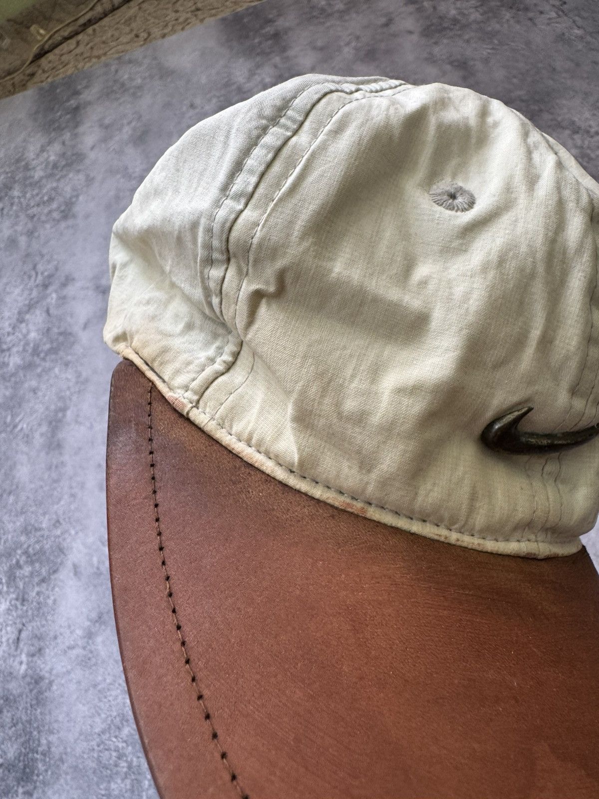Nike × Vintage Vintage 90s Nike golf cap streetwear style small swoosh Size ONE SIZE - 3 Thumbnail