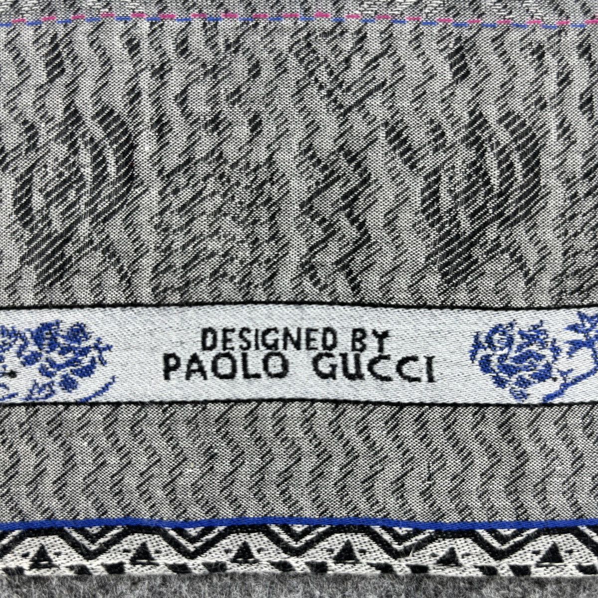 Paolo Gucci × Vintage Handkerchief # E008 # Bandana # Neckerchief Size ONE SIZE - 2 Thumbnail
