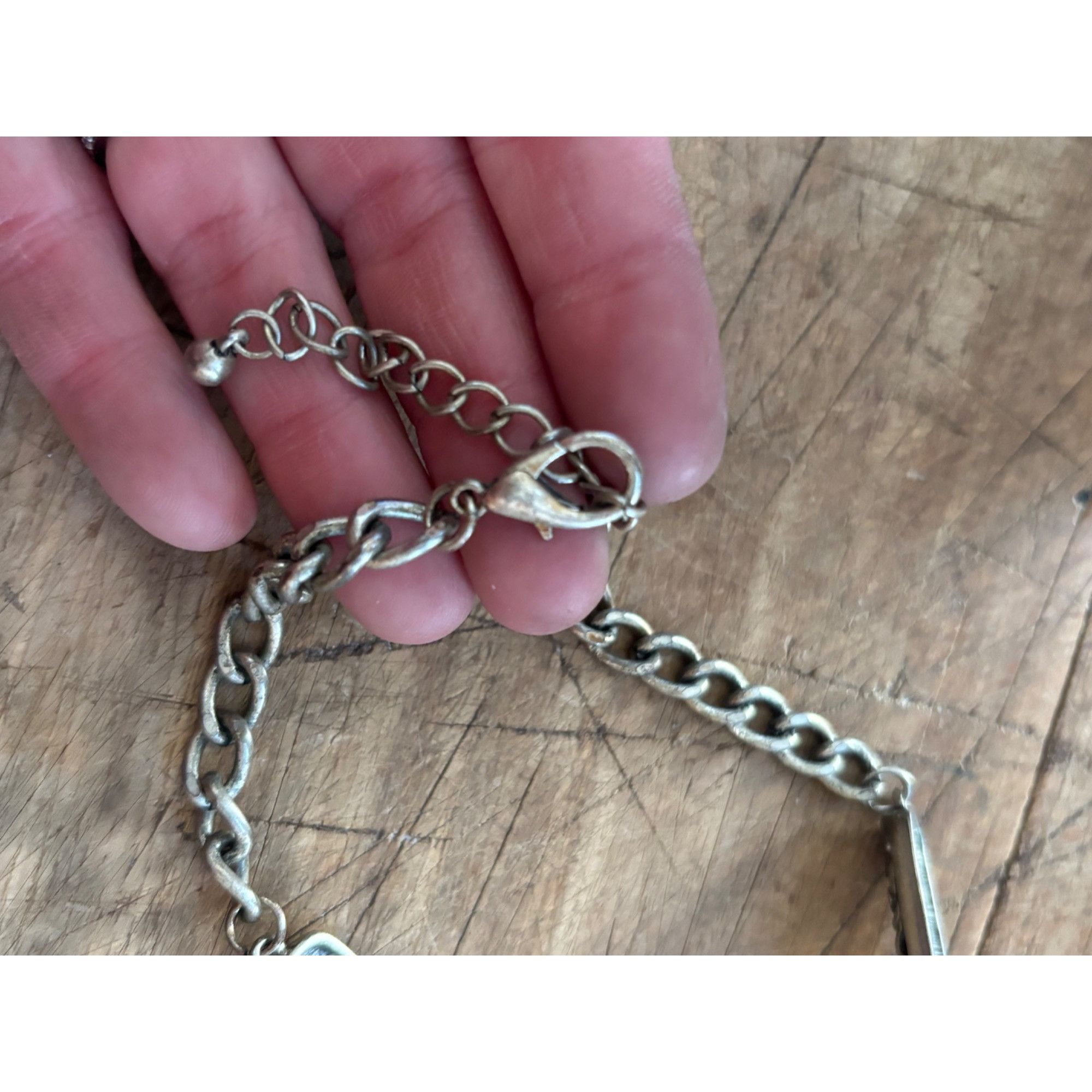Other Bohemian Tribal Statement Necklace With Engraved Triangular Size ONE SIZE - 5 Thumbnail