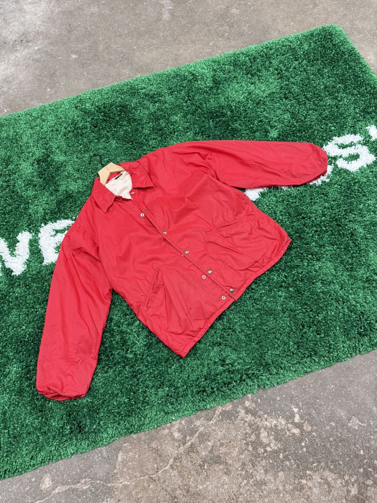 Vintage GRAIL Floral Park Baseball Coach Jacket Red Aime Knight Size US M / EU 48-50 / 2 - 6 Thumbnail