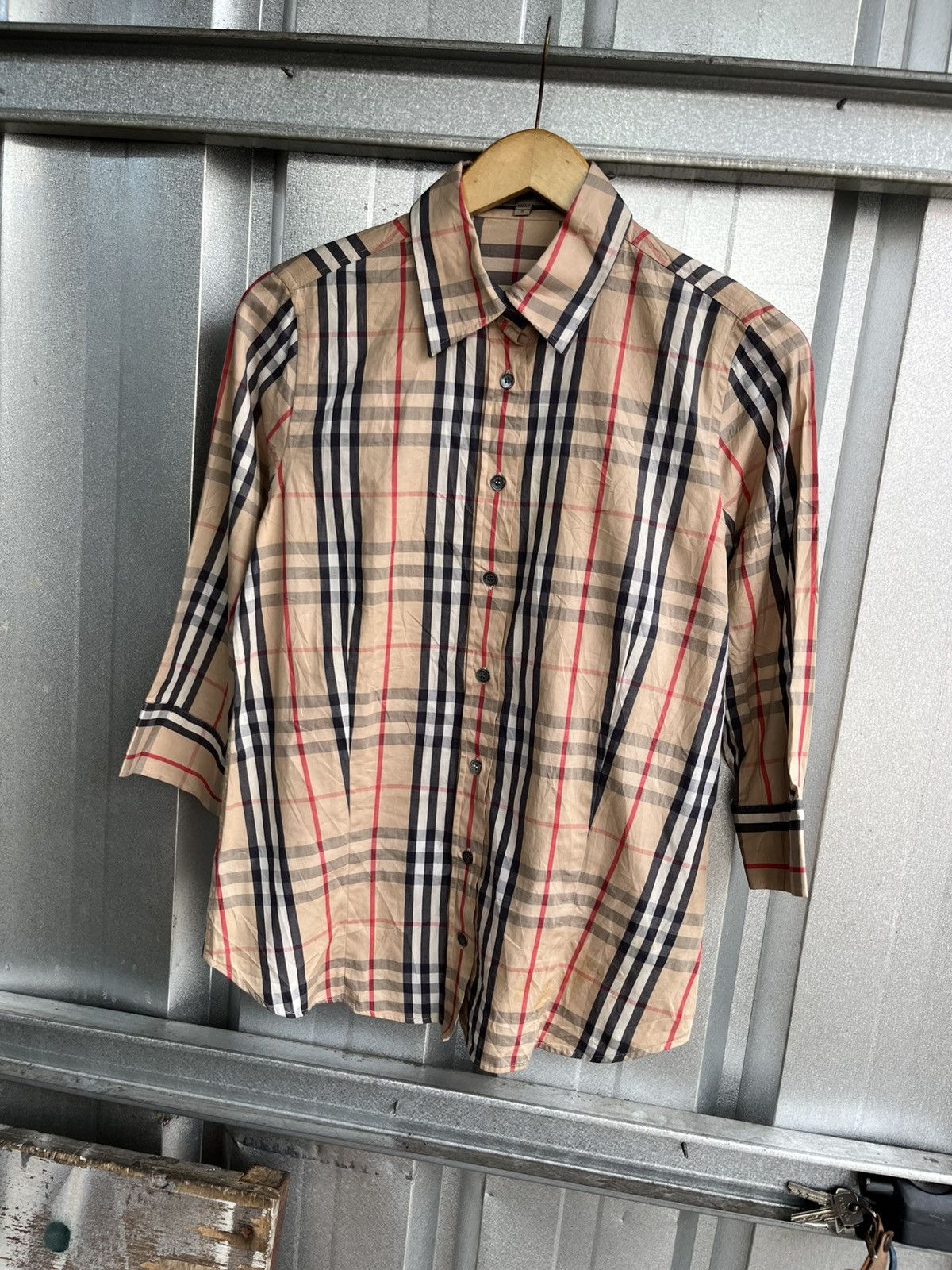 Burberry berberry nova check button shirt Size S / US 4 / IT 40 - 2 Thumbnail