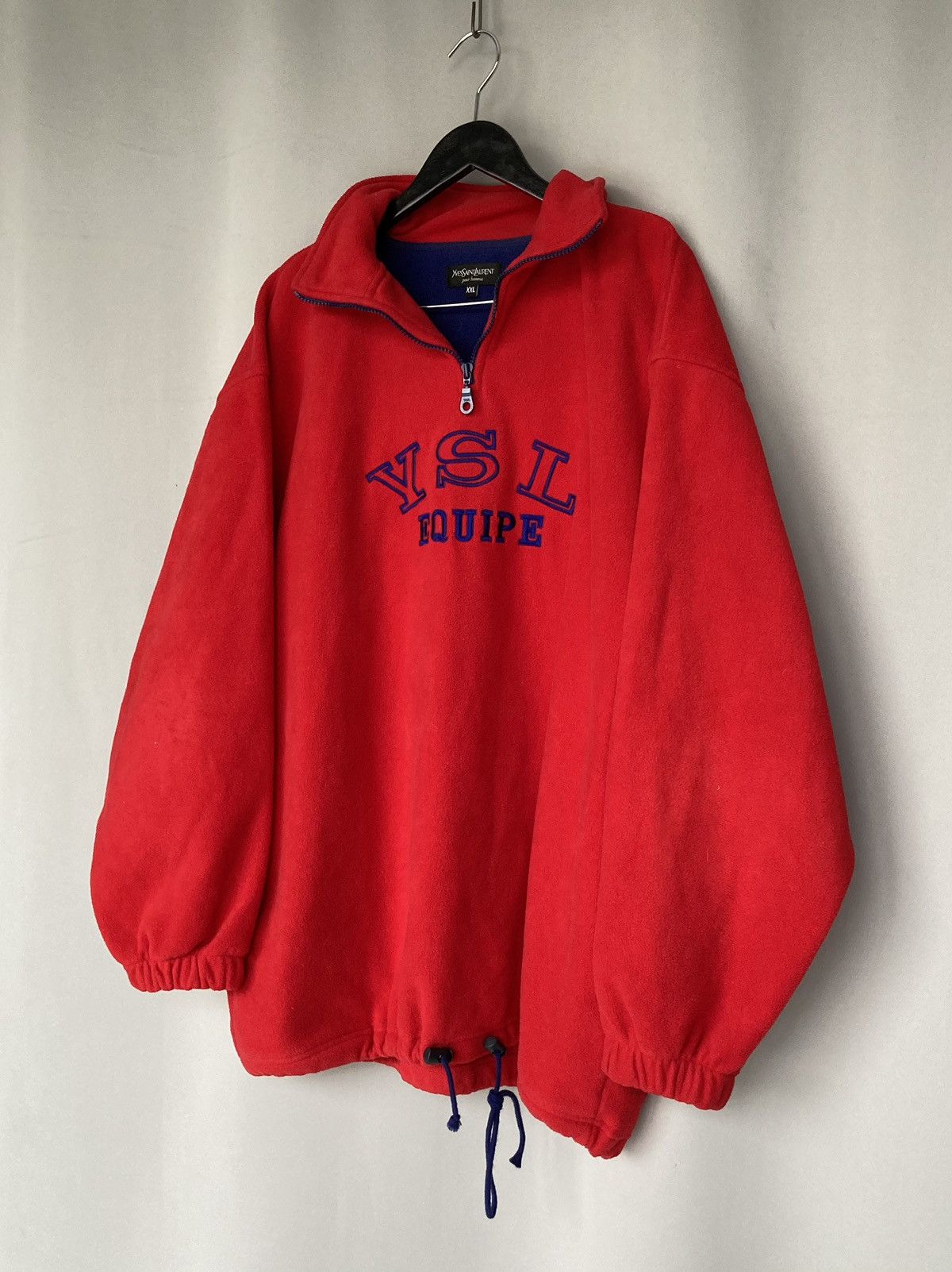 Vintage Yves Saint Laurent Fleece Big Logo Spellout YSL