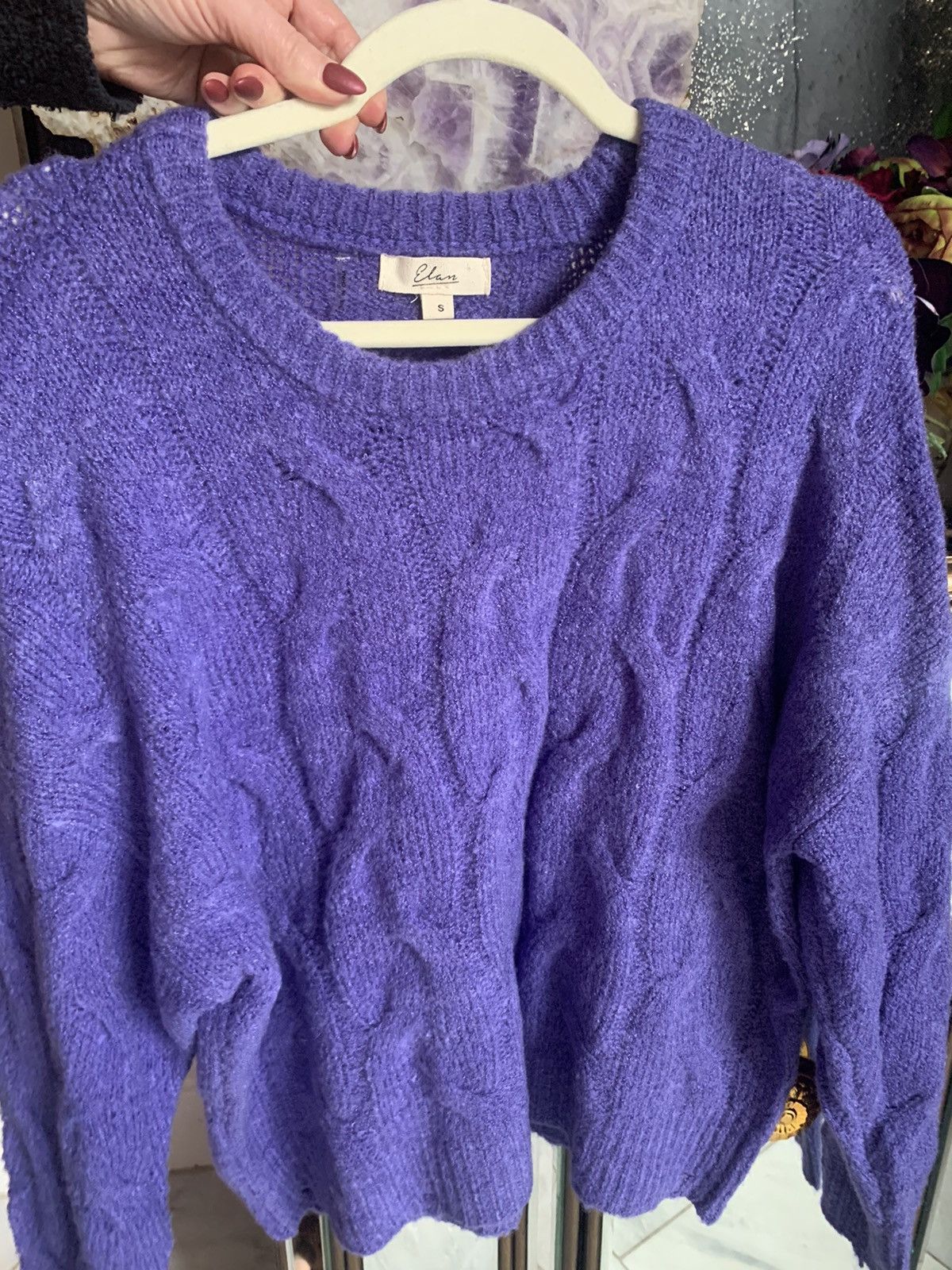 ELAN Elan Purple sweater size small Size S / US 4 / IT 40 - 1 Thumbnail