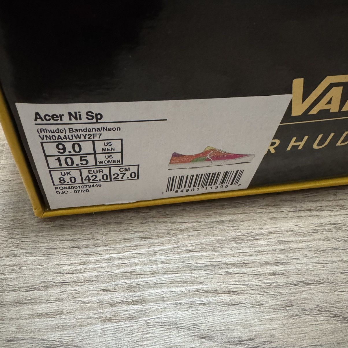 Rhude × Vans Rhude Vans Acer Ni SP Multicolor Size 9 Size US 9 / EU 42 - 12 Thumbnail