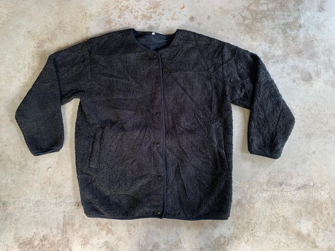 Vintage Cardigan Sherpa fleece Button Size L / US 10 / IT 46 - 3 Thumbnail