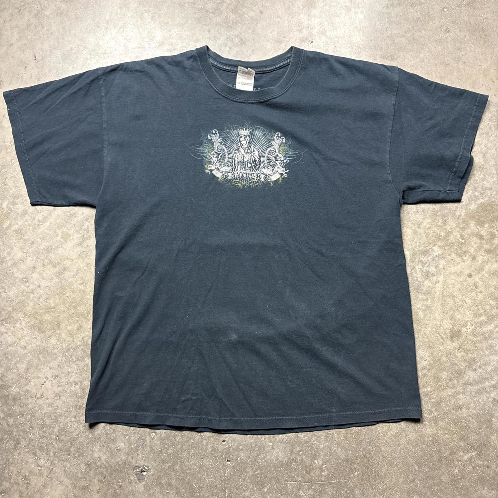 Virgen De Guadalupe All Over Print Vintage Y2k T-Shirt