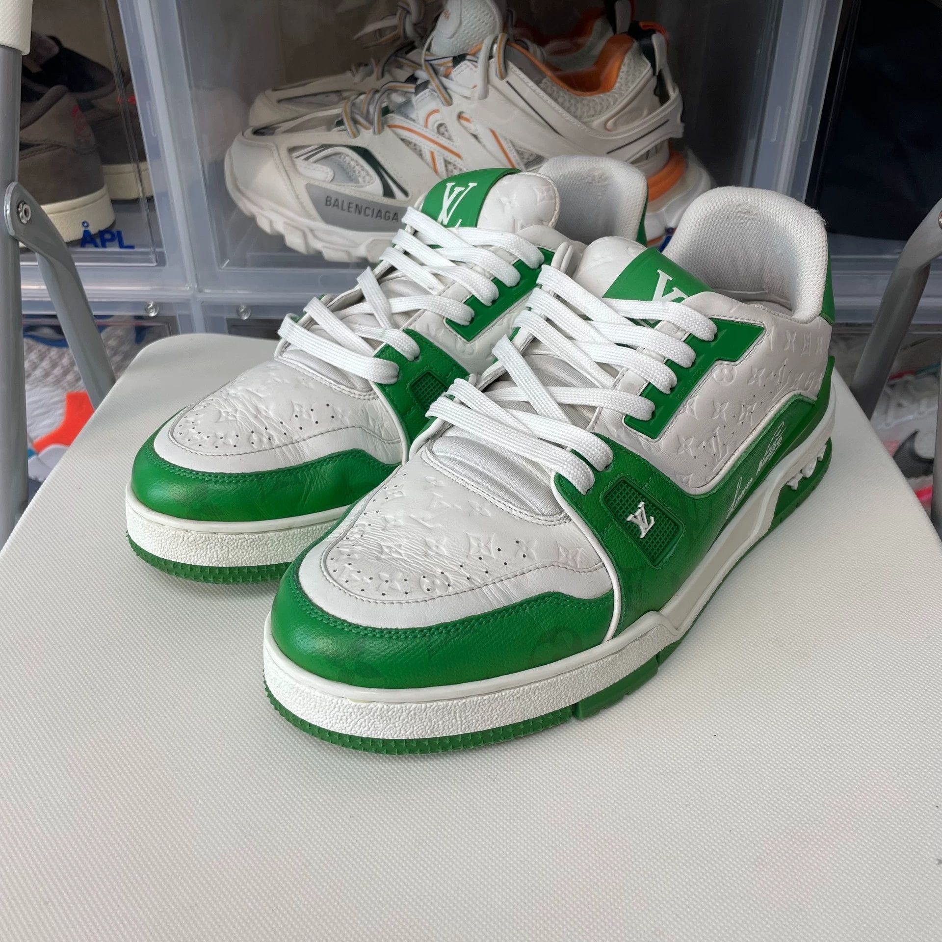 Louis Vuitton LOUS VUTTON Trainer 41.5 Pre-owned Clear Tread O.B. Size US 8.5 / EU 41-42 - 1 Thumbnail