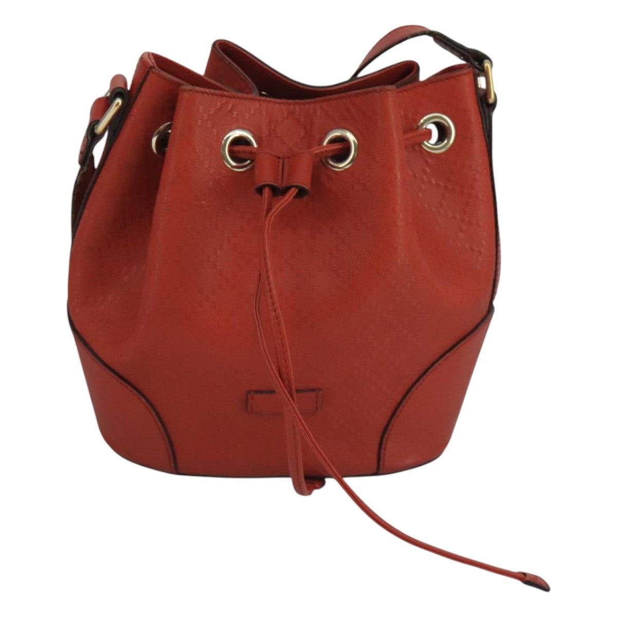 Gucci GUCCI Diamante Shoulder Bag Leather Orange Gold Size ONE SIZE - 2 Thumbnail