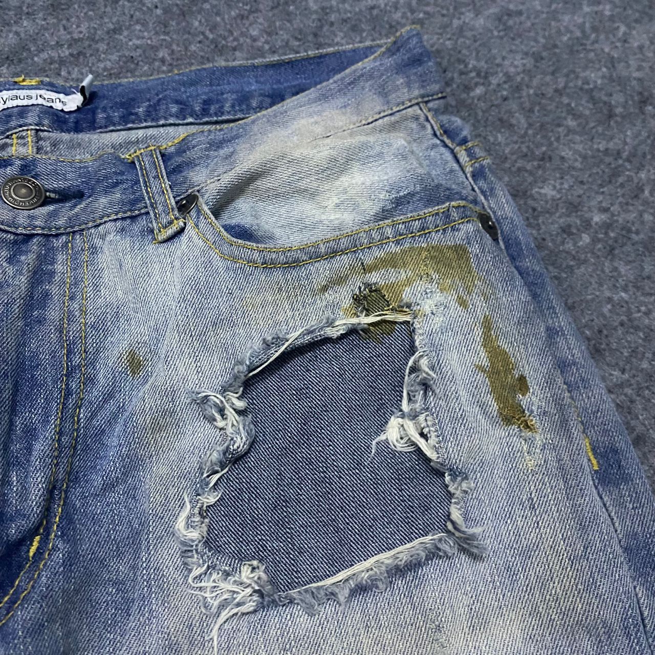 If Six Was Nine 💥Best Offer💥Vintage Nylaus Jeans Distressed Denim Size US 31 - 9 Thumbnail
