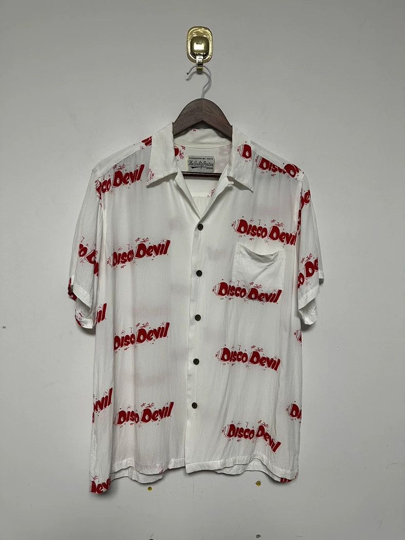 Wacko Maria Letter Print Hawaiian Shirt