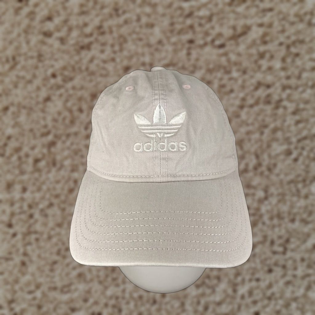 Adidas Adidas Hat Cap Strap Back One Size Light Pink Twill 100% Cotton Trefoil Golf Hat Unisex Adults Mens Womens Boys Girls Size ONE SIZE - 1 Thumbnail