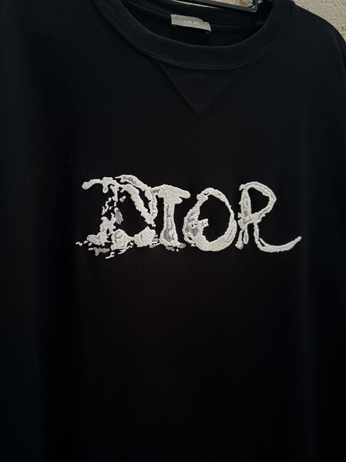 Dior FW21 Peter Doig Embroidered Logo Tee Size US XXL / EU 58 / 5 - 2 Thumbnail